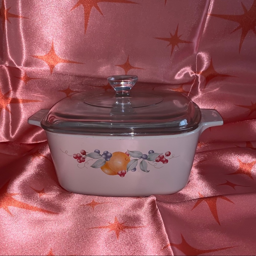 Vintage Corning Ware A 1 1/2 B Abundance Casserole Dish w/ A7C Lid 1.5 Liter